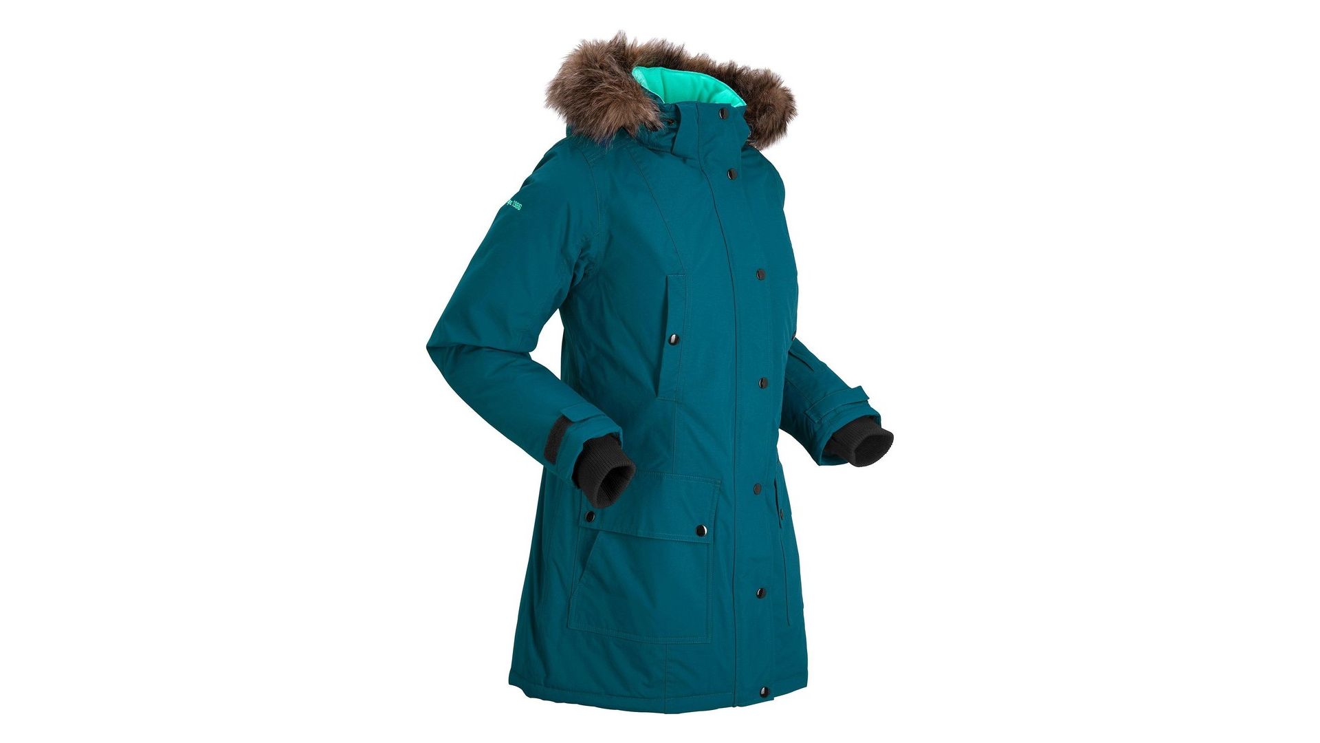 bonprix Giubbotto tecnico outdoor impermeabile con cappuccio, Petrolio