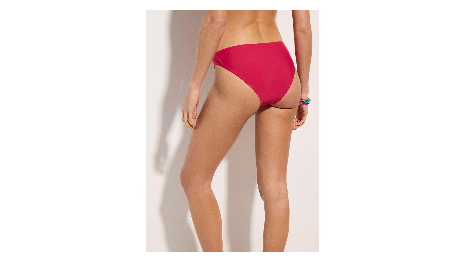 bonprix Slip per bikini sgambato, Fucsia