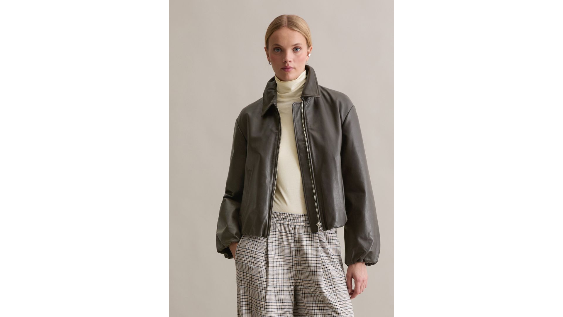 Marc O'Polo Blouson in pelle a forma di O