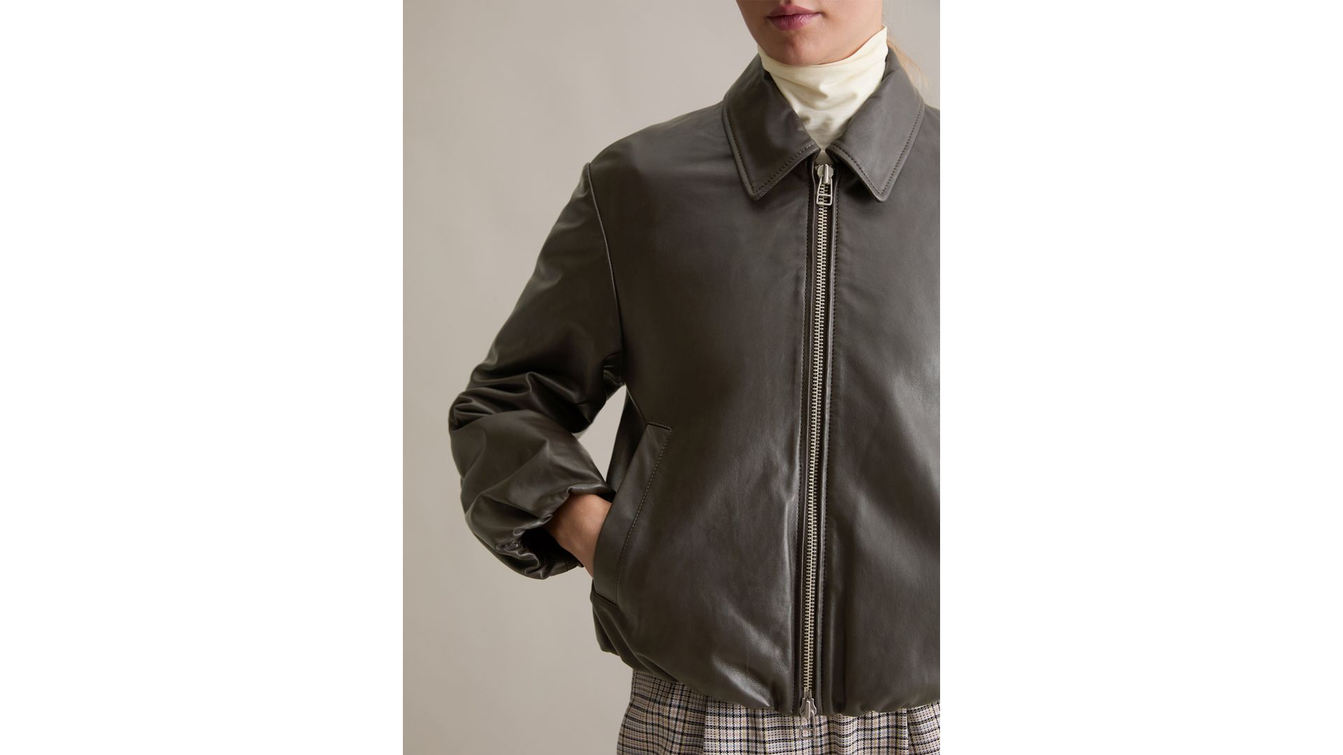 Marc O'Polo Blouson in pelle a forma di O