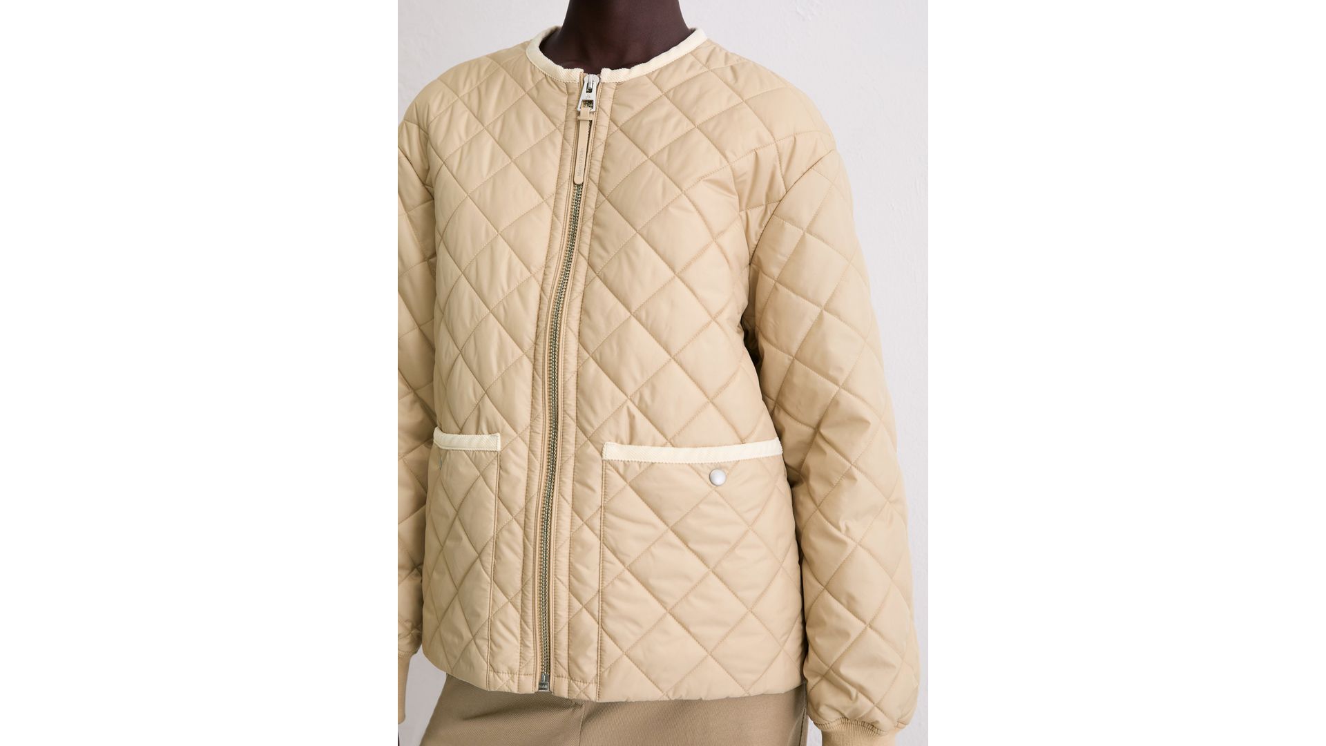 Marc O'Polo Giacca trapuntata rilassata senza collo