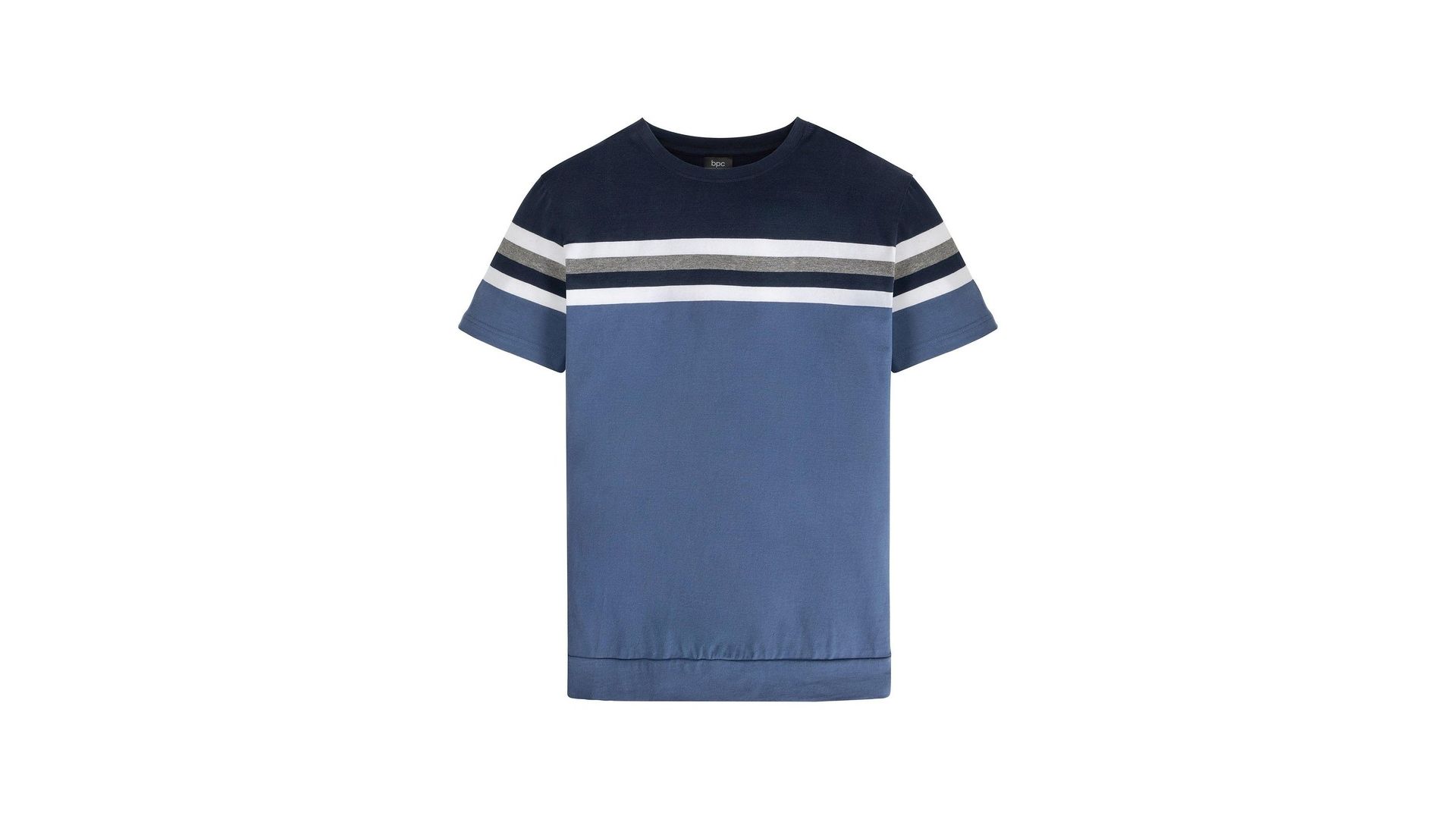 bonprix T-shirt in puro cotone, Blu, 100% cotone