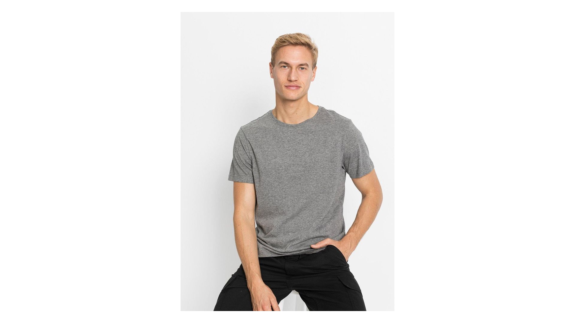 bonprix T-shirt (pacco da 5), Bianco, 100% cotone