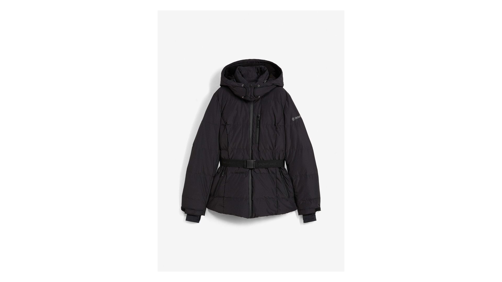 bonprix Piumino da sci con funzione isolante termica e idrorepellente, Nero, BIONIC-FINISH ECO,piuma