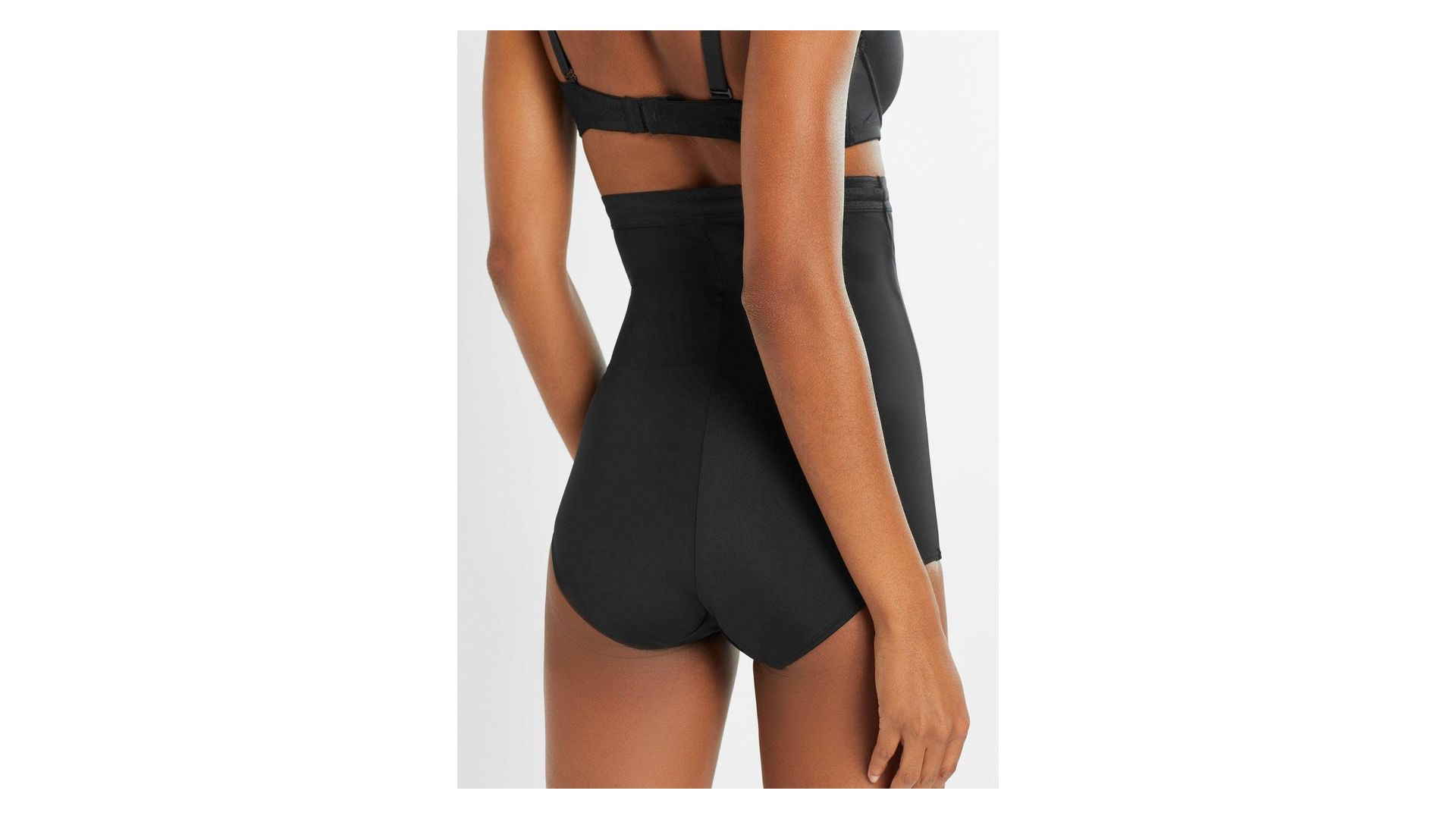 bonprix Culotte a vita alta con effetto modellante forte, Nero