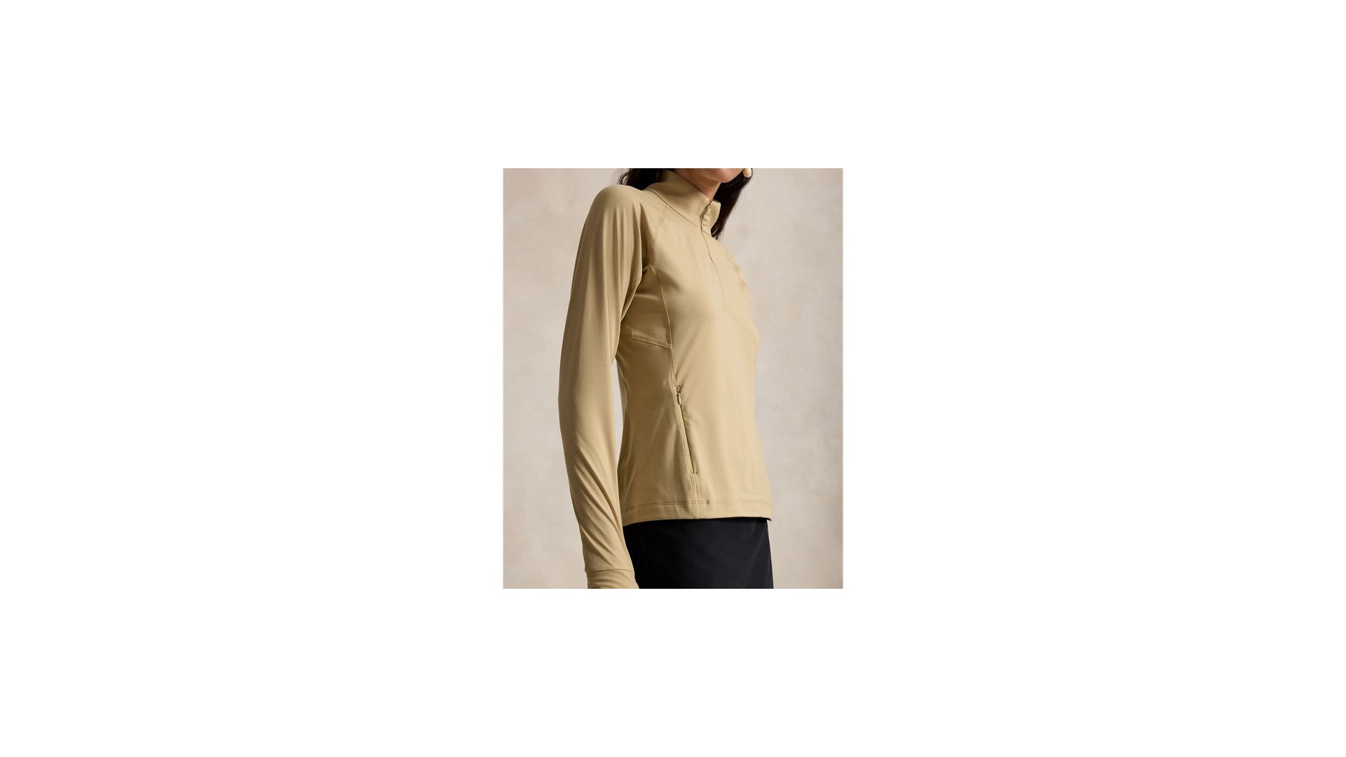 Ralph Lauren RLX Pullover in jersey stretch con cerniera