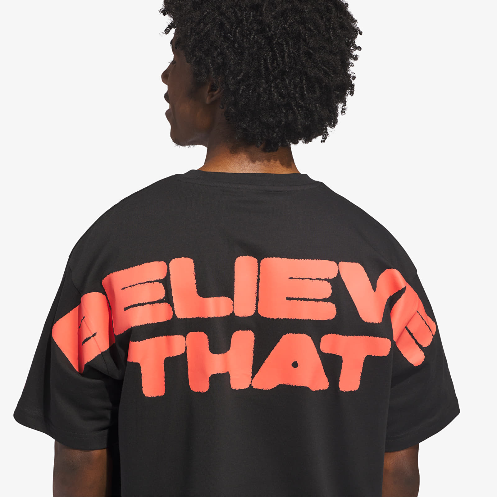 adidas Originals Maglietta adidas Anthony Edwards Believe That T-Shirt Black/ Solar Red M