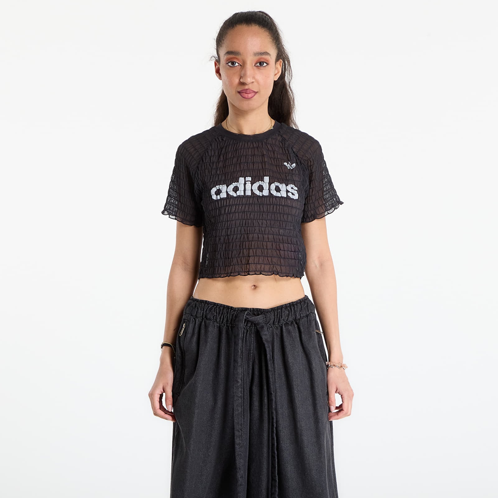 adidas Originals Maglietta adidas Smocked Tee Black M