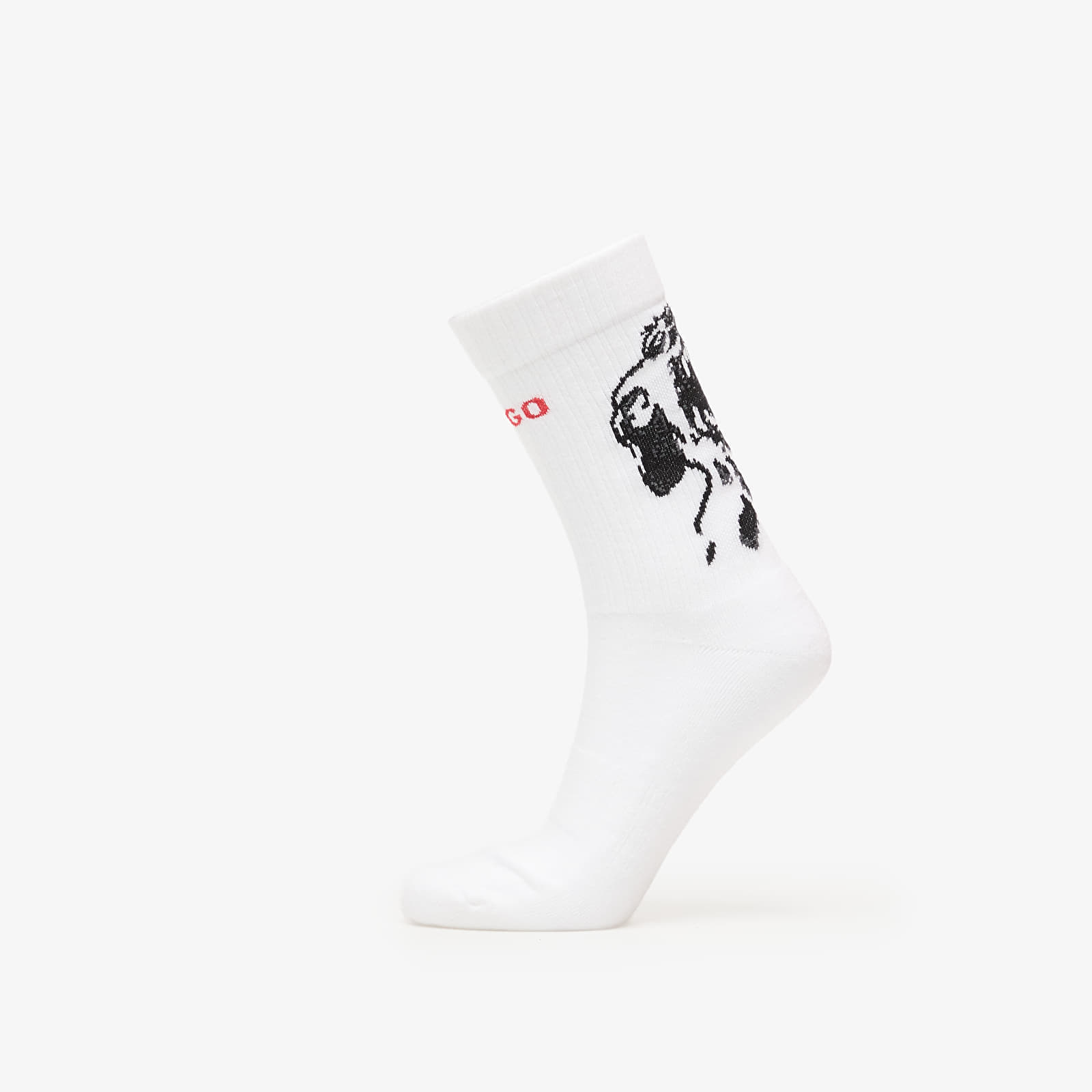 Calzini Hugo Boss Qs Angry Dog Socks 3-Pack White 43-46
