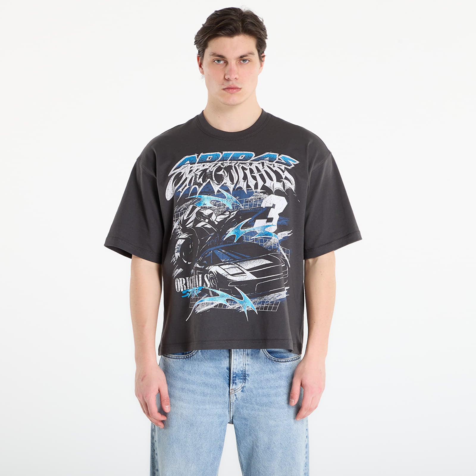 adidas Originals Maglietta adidas Gurnge Racing Graphic T-shirt Utility Black M