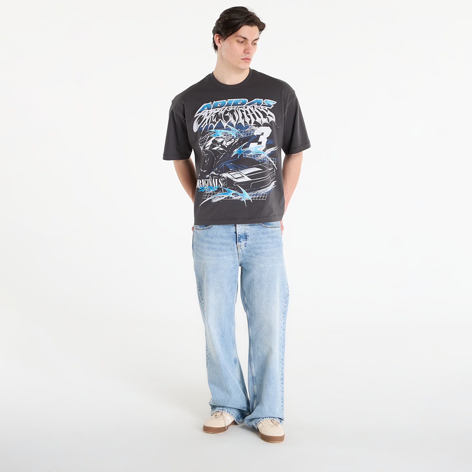 adidas Originals Maglietta adidas Gurnge Racing Graphic T-shirt Utility Black M