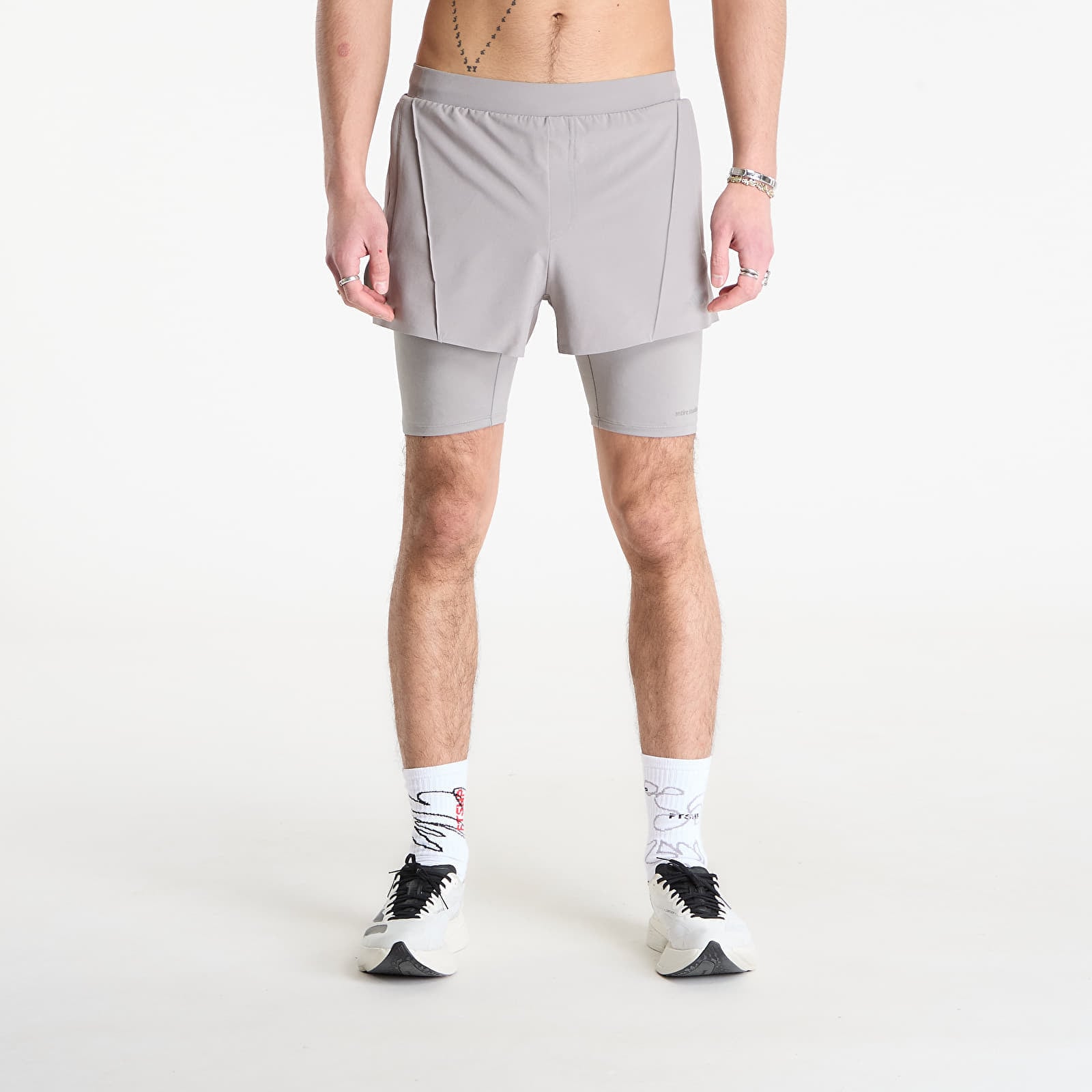 adidas Performance Pantaloncini adidas x Entire Studios D4T Training 2In1 Shorts Dove Grey XS