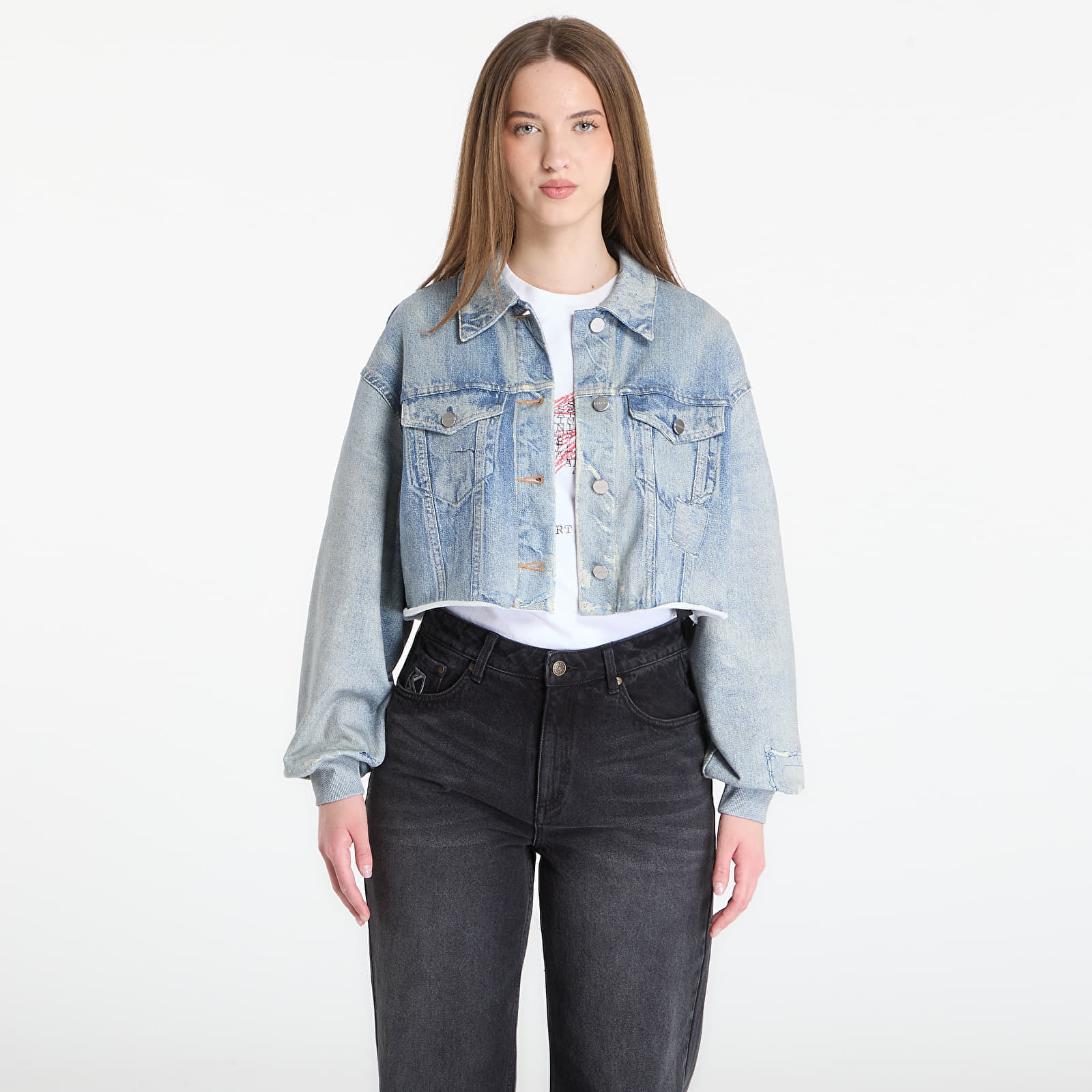 Giacca AllSaints Anders Terry Shacket Illusion Indigo 6