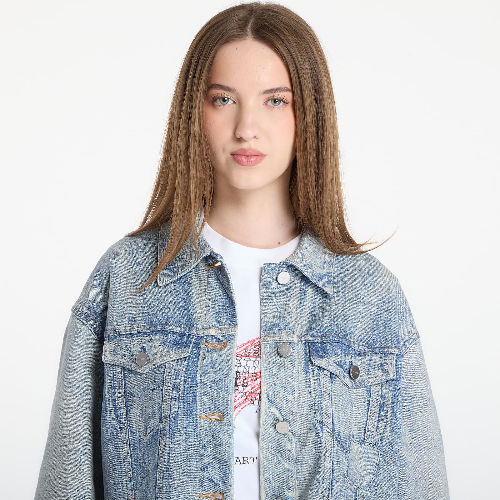 Giacca AllSaints Anders Terry Shacket Illusion Indigo 6