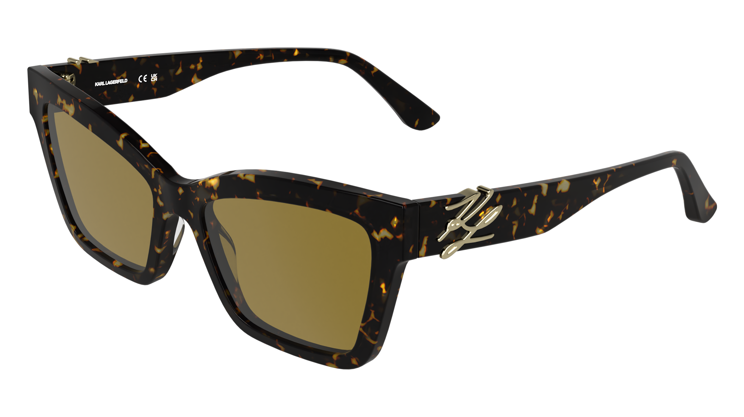 Karl Lagerfeld Donna Karl Lagerfeld KL6220S 242 Occhiali da sole Acetato Havana Marrone Squadrata Normale