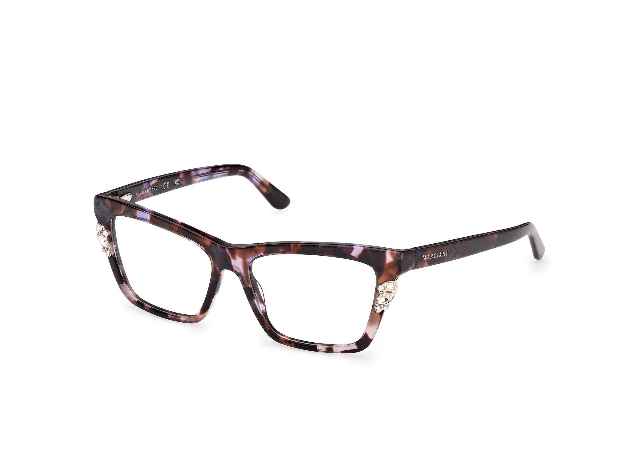 Guess by Marciano Donna Guess by Marciano GM50048 083 Montature da vista Acetato Havana Squadrata Normale