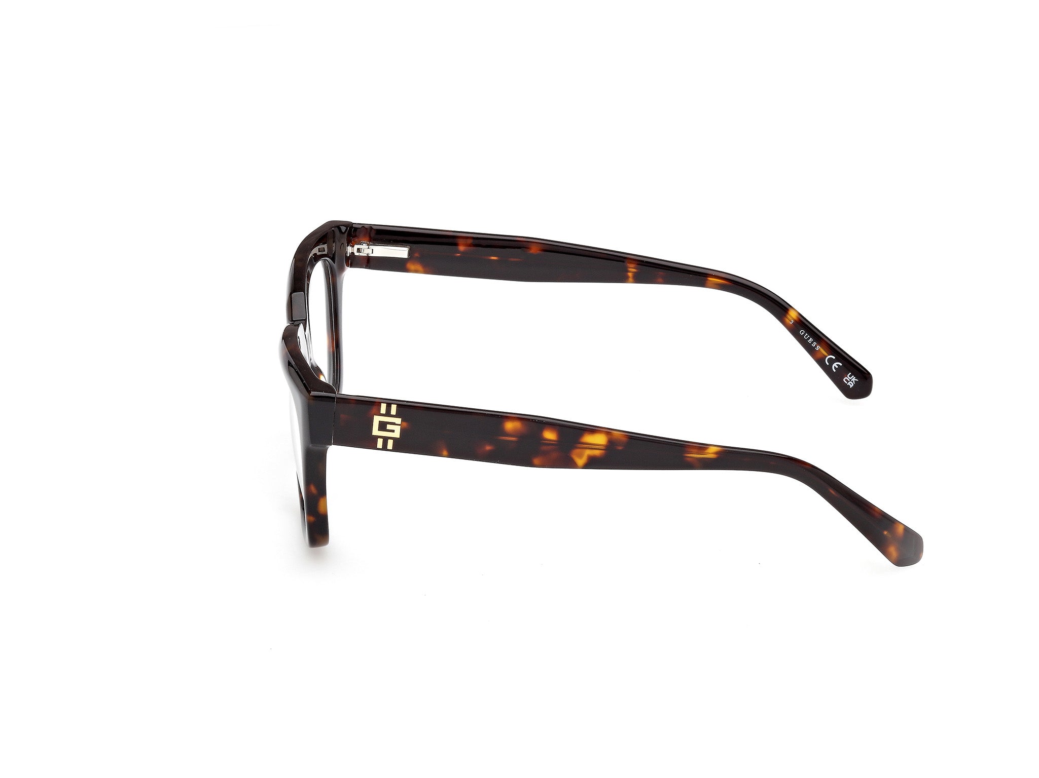 Guess Uomo Guess GU50238 052 Montature da vista Acetato Havana Squadrata Normale