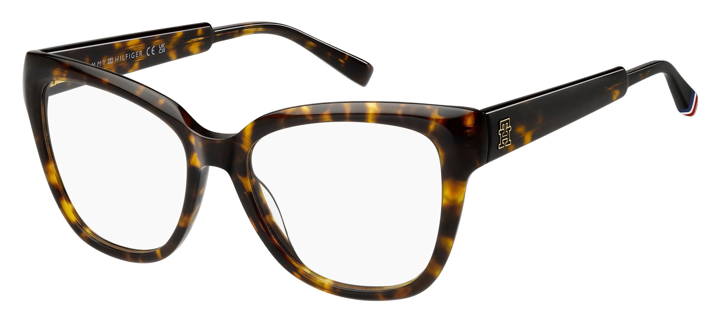 Tommy Hilfiger Donna Tommy Hilfiger TH 2209 086 Montature da vista Acetato Havana Squadrata Normale