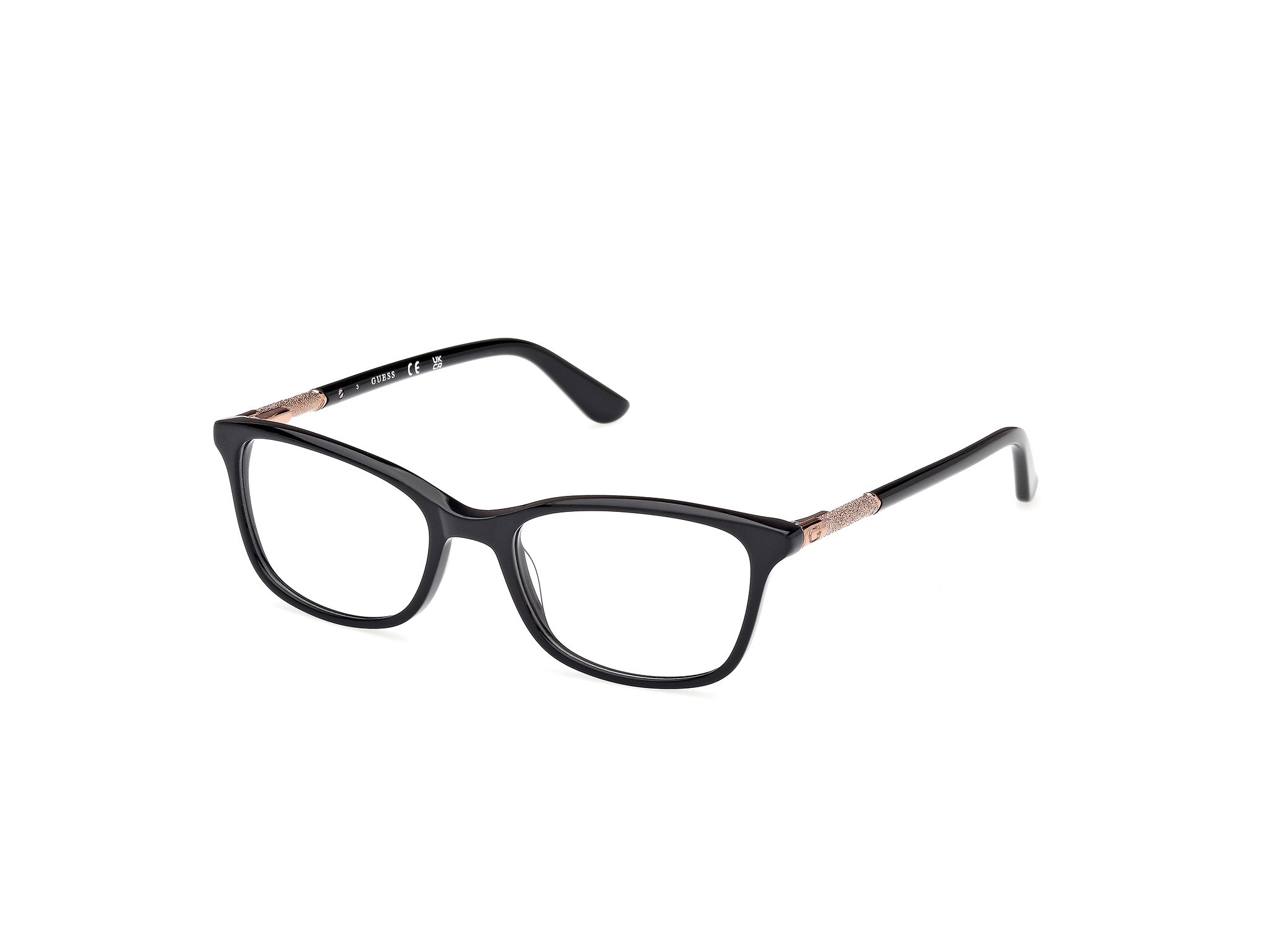 Guess Donna Guess GU2658-N 003 Montature da vista Acetato Nero Squadrata Normale