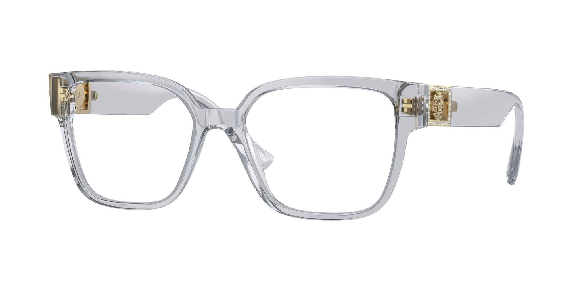 Versace Donna Versace VE3329B 5305 Montature da vista Acetato Grigio Squadrata Normale