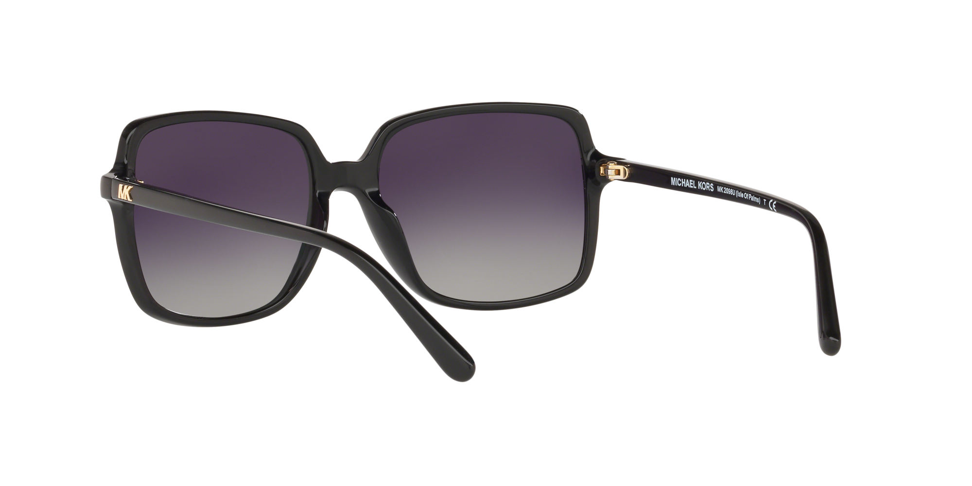 Michael Kors Donna Michael Kors MK2098U ISLE OF PALMS 3781T3 Occhiali da sole Acetato Nero Grigio Squadrata Polarizzata