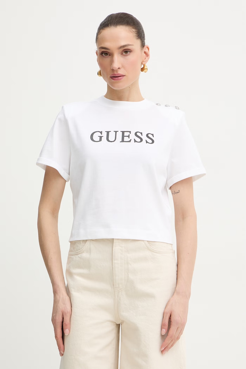 Guess T-shirt da donna in cotone MARINA