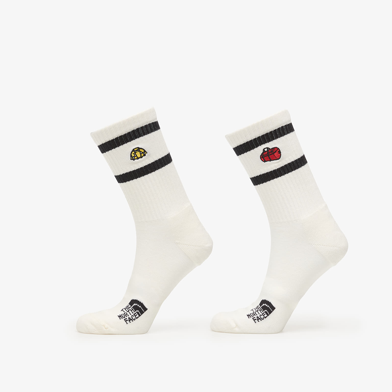 The North Face Everyday Crew TNF Icons Sock 2-Pack White Dune XS