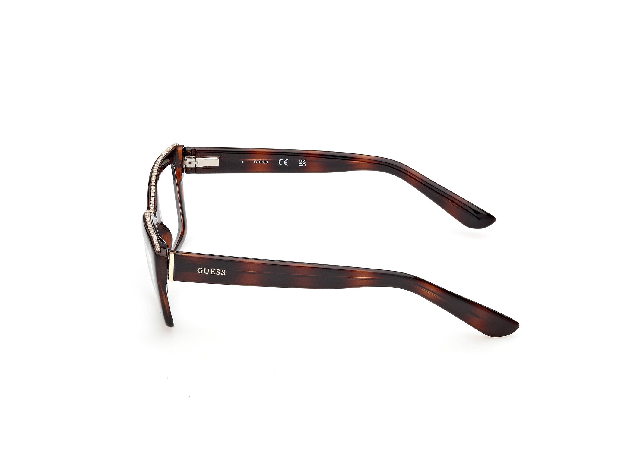 Guess Donna Guess GU50360 052 Montature da vista Acetato Havana Squadrata Normale