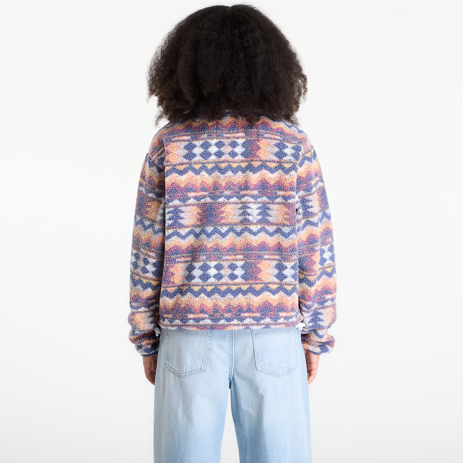 Giacca Columbia Helvetia II Cropped Sherpa Half Snap Fleece With Print Sea Salt/ Retrotree M