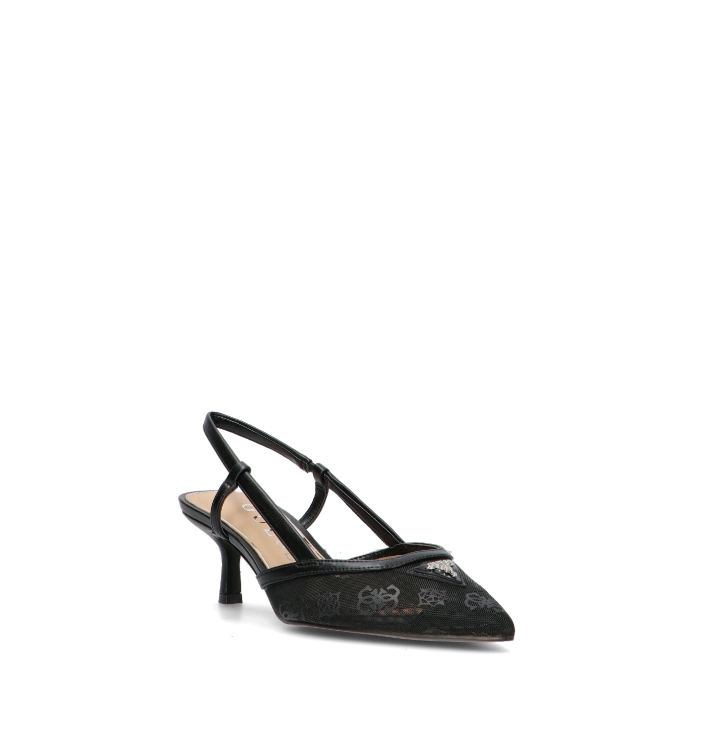 GUESS Slingback donna nera DECOLLETE TALL SCOP