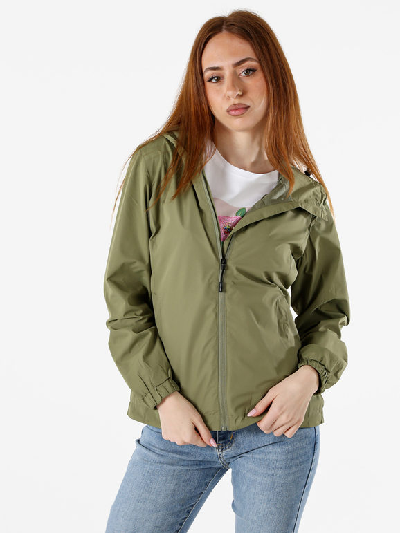 Solada Giacca a Vento Da Donna Con Cappuccio - Verde Leggere Taglia Xxl