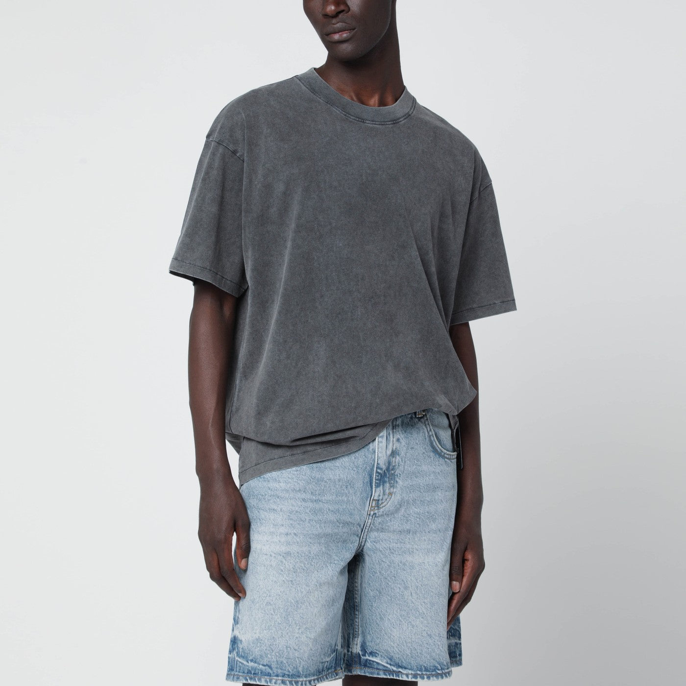 Represent T-shirt girocollo grigia vintage