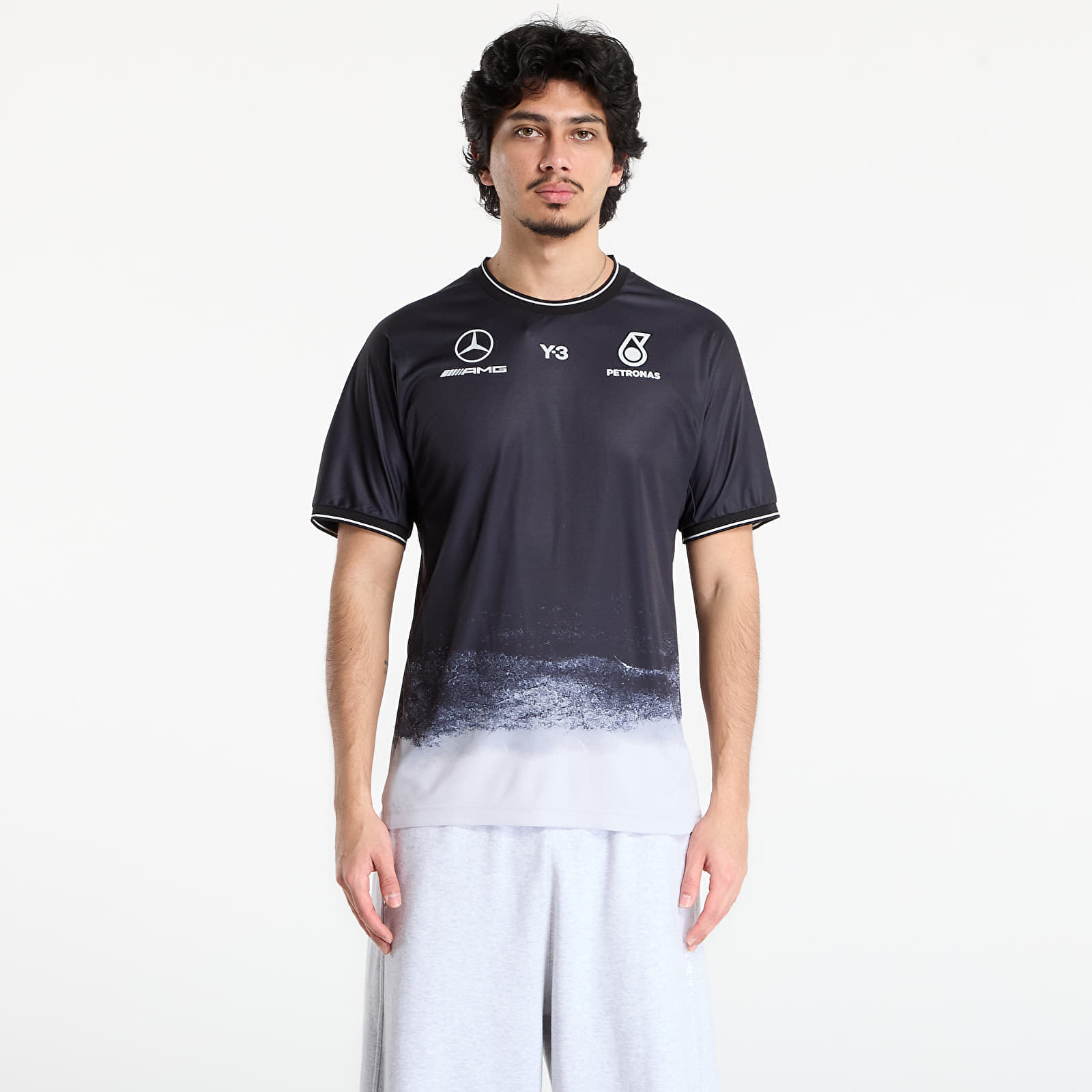 Maglia Y-3 Mercedes AMG Petronas Formula 1 Team Mechanics Short Sleeve Jersey Black XL