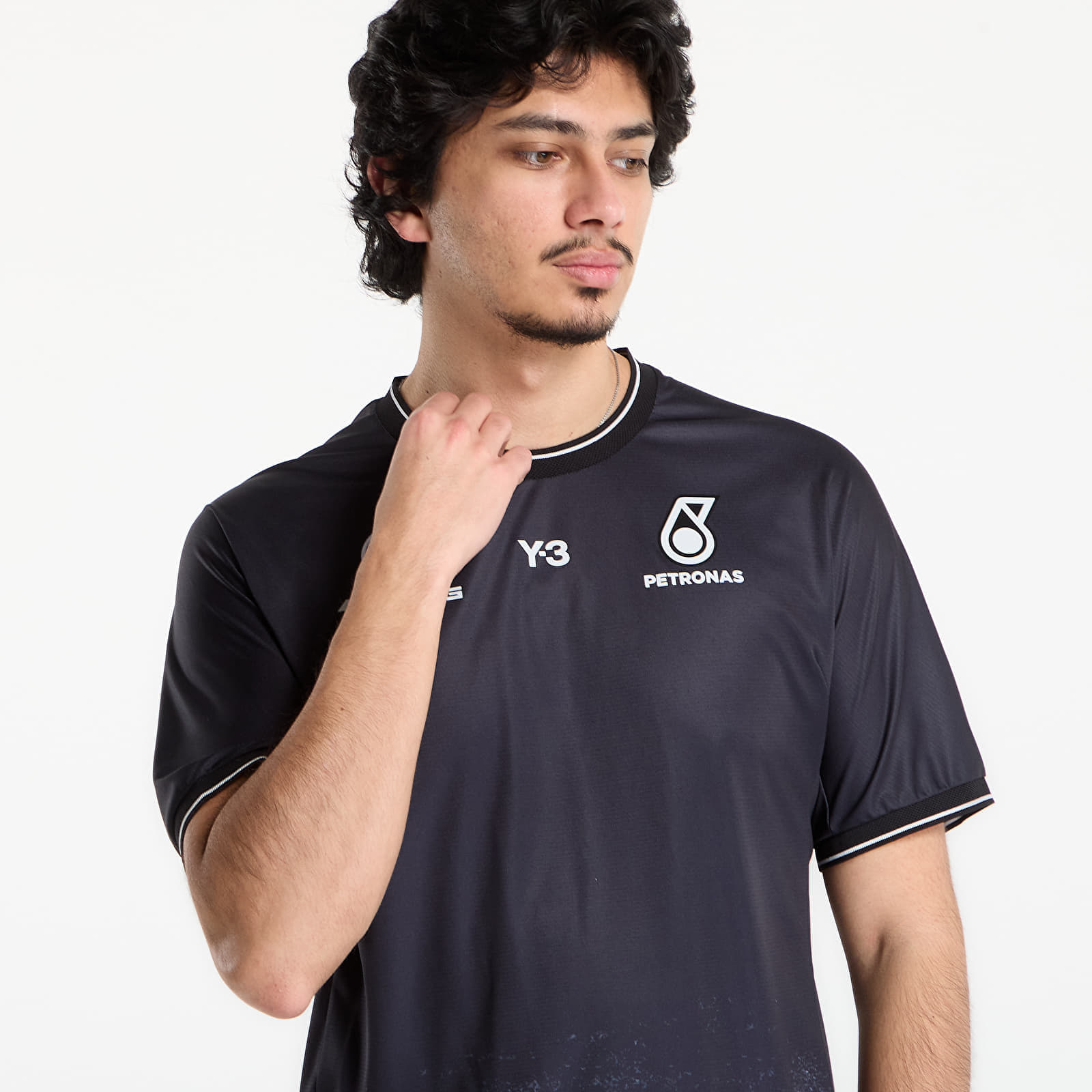 Maglia Y-3 Mercedes AMG Petronas Formula 1 Team Mechanics Short Sleeve Jersey Black XL