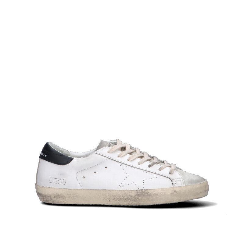 GOLDEN GOOSE SUPER-STAR SKATE Sneaker uomo bianca/nera in pelle SNEAKERS