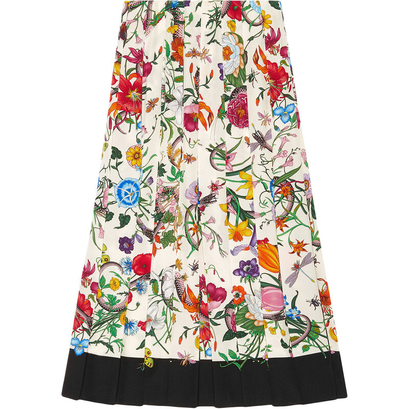 Gucci Flora snake print skirt Donna