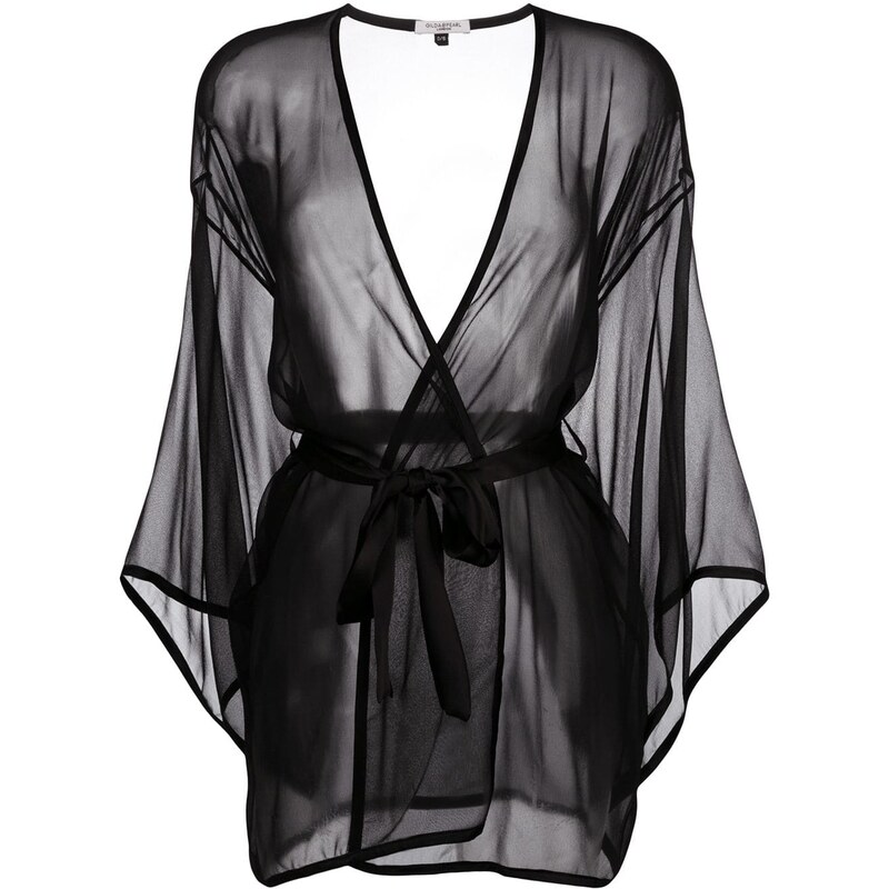 Gilda & Pearl Vestaglia trasparente Ava - Nero