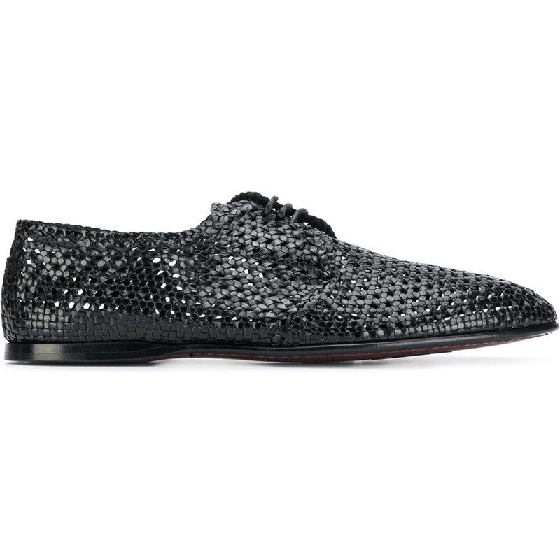Dolce & Gabbana Brogues con motivo intrecciato - Nero