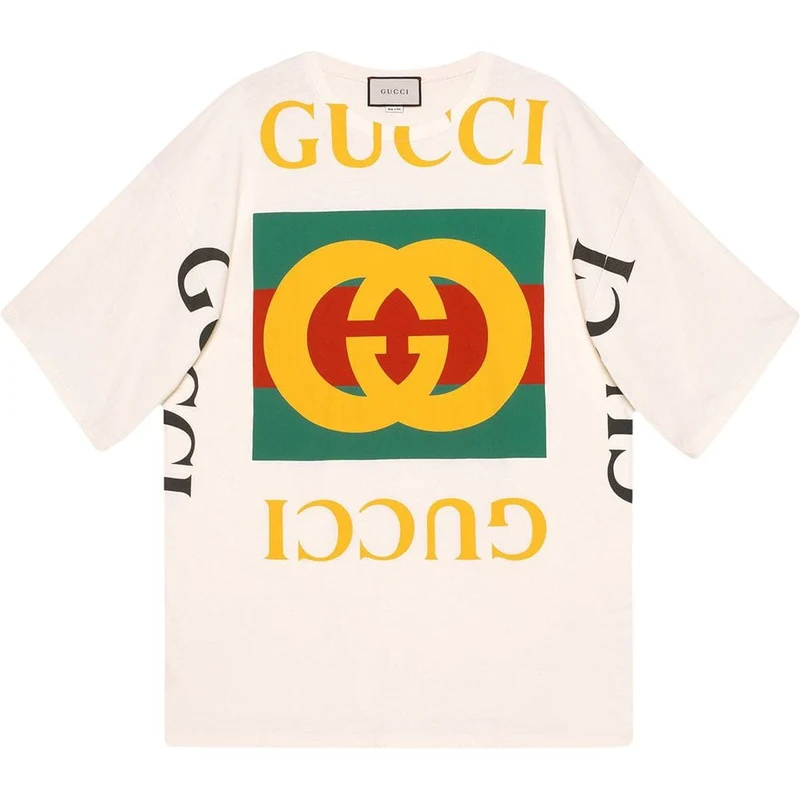 Gucci T-shirt oversize con logo Gucci Toni Donna