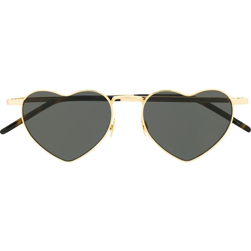 Saint Laurent Eyewear Occhiali da sole a forma di cuore Oro