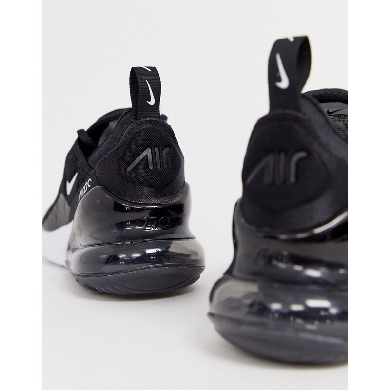 Nike Air - Max 270 - Sneakers nere e bianche-Nero