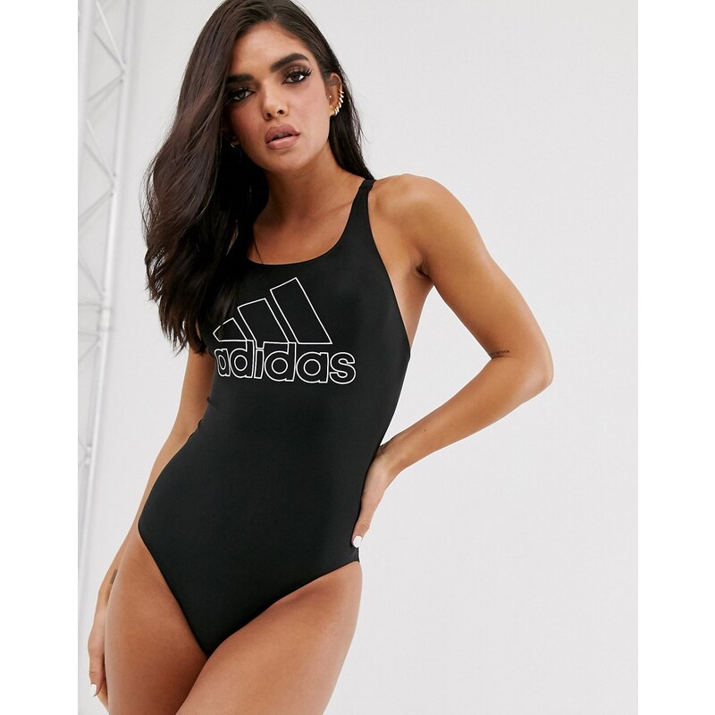 adidas performance adidas - Swim - Costume da bagno nero con logo
