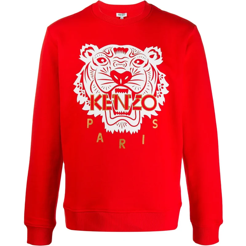 Kenzo Felpa con logo Rosso. Uomo Stileo