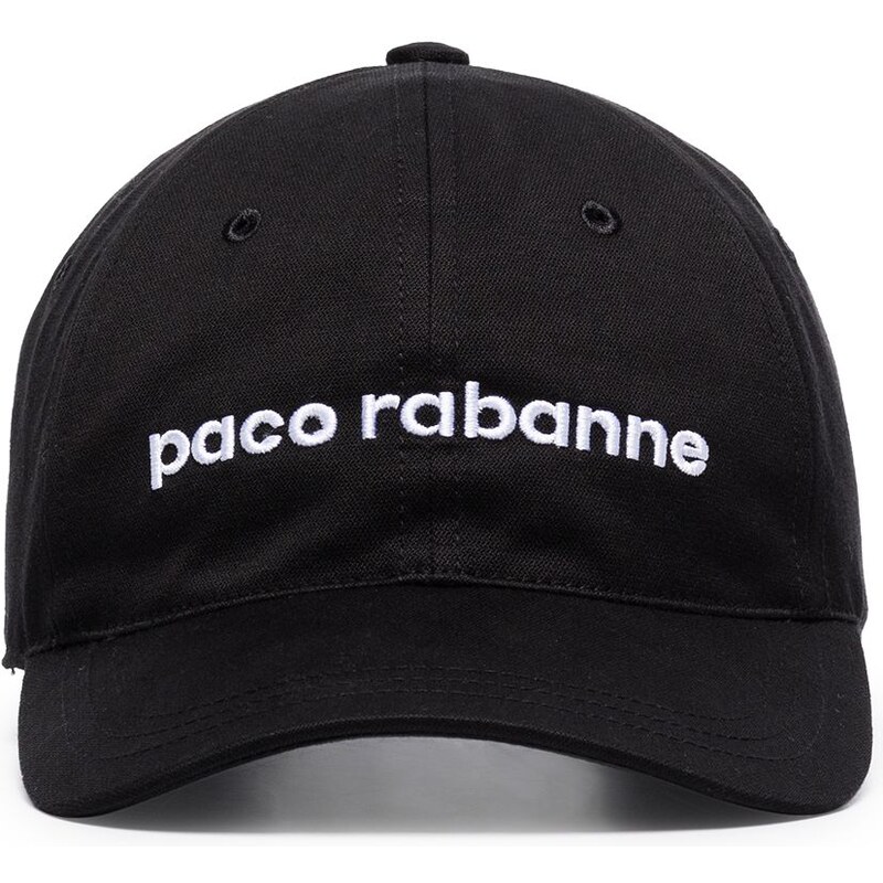 Rabanne Cappello da baseball con stampa - Nero