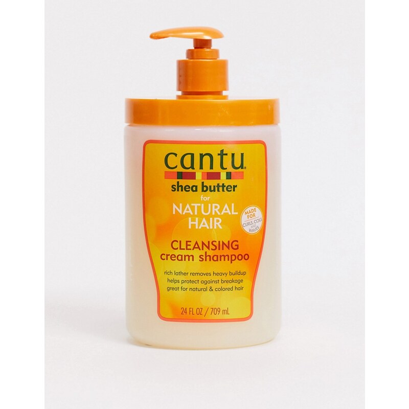 Cantu - Shampoo crema detergente per capelli naturali al burro di karité - Formato salone da 24 fl oz-Nessun colore