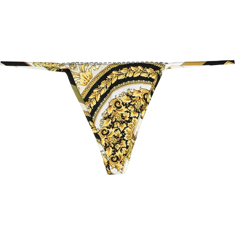 Versace Tanga Barocco con stampa Donna