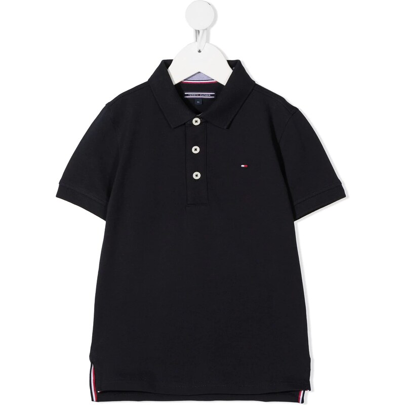 Tommy Hilfiger Junior Polo con ricamo - Blu