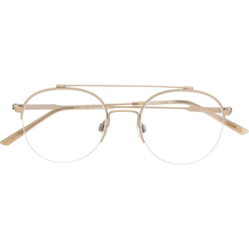 Calvin Klein Occhiali con montatura stile pilota - Oro