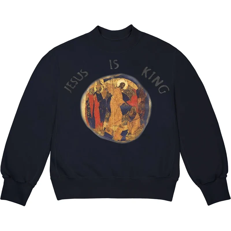 Kanye West Felpa Jesus is king a girocollo Uomo