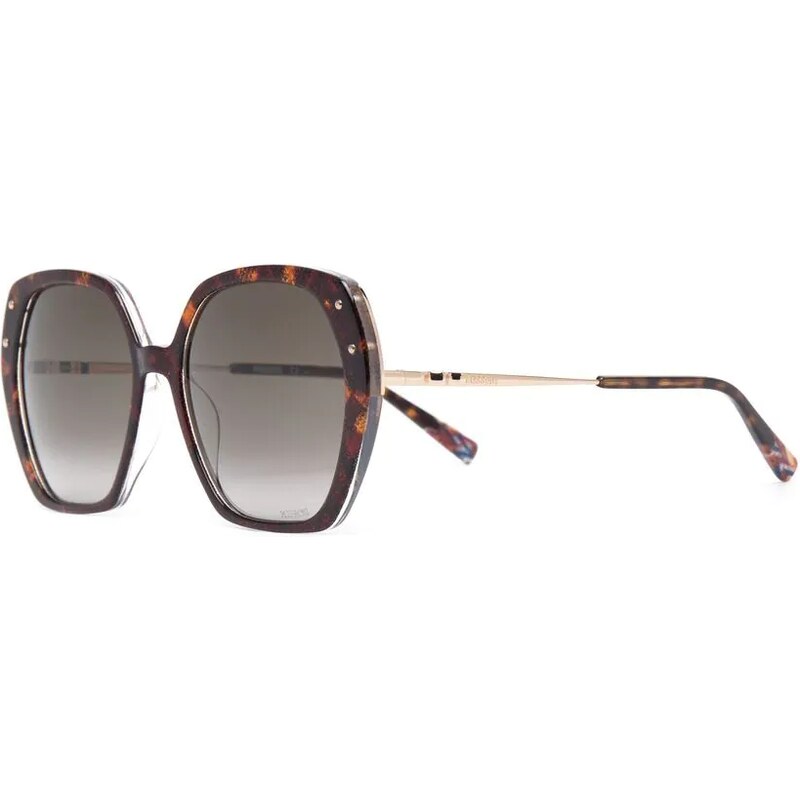 Missoni – Occhiali Da Sole Unisex Modello MMI 0034/S, Metallici, Lenti Oro, Montatura Grigia Doppia Sfumatura, Misura 52, Standard - 2